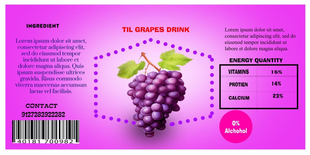 Til Grapes Drink Branding