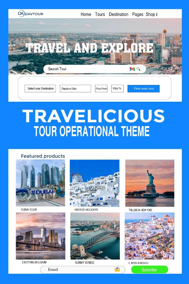Travel Website Template